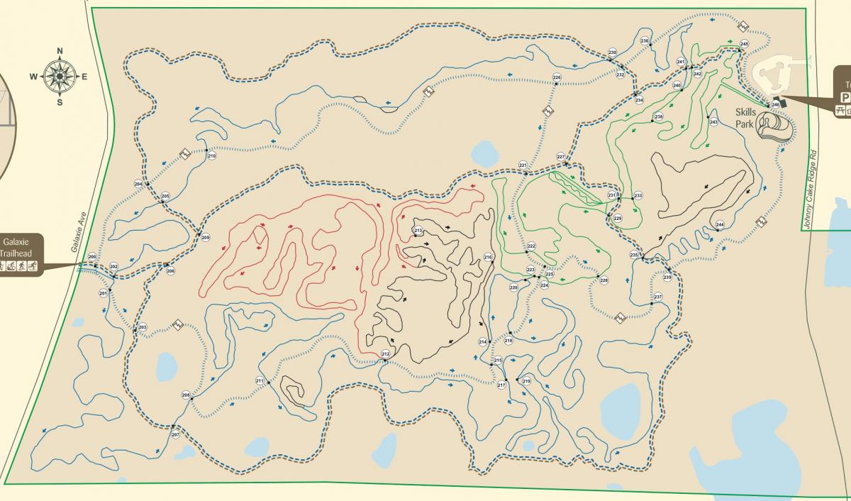 карта Лівана пагоркі след