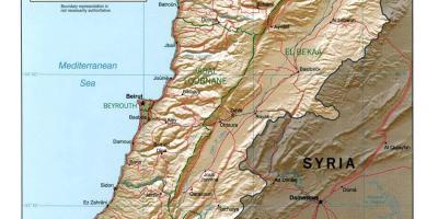 Тапаграфічная Карта Лівана