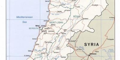 Карта Лівана школе